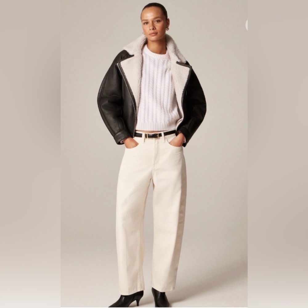 New J. Crew Barrell Jeans off white size 30/10 no tags